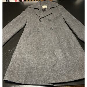 Old Navy Peacoat Womens Size Small Gray Button Wool